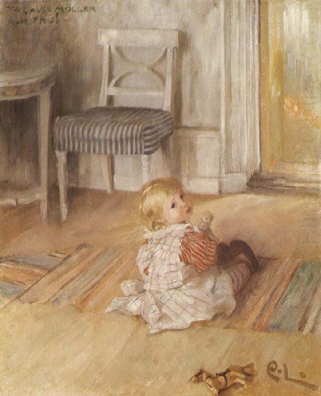 Carl Larsson Pontus on the Floor oil painting picture